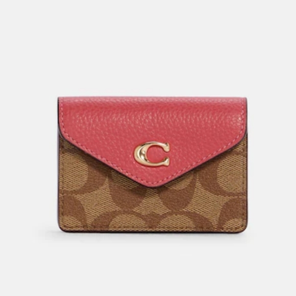 🎀©️ NWT COACH Tammie Card Case In Signature Canvas ©️🎀 - Picture 1 of 2